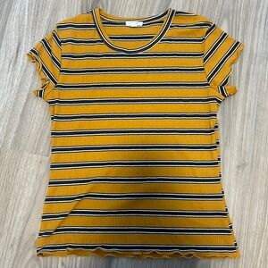 2/15$ Navy & yellow shirt